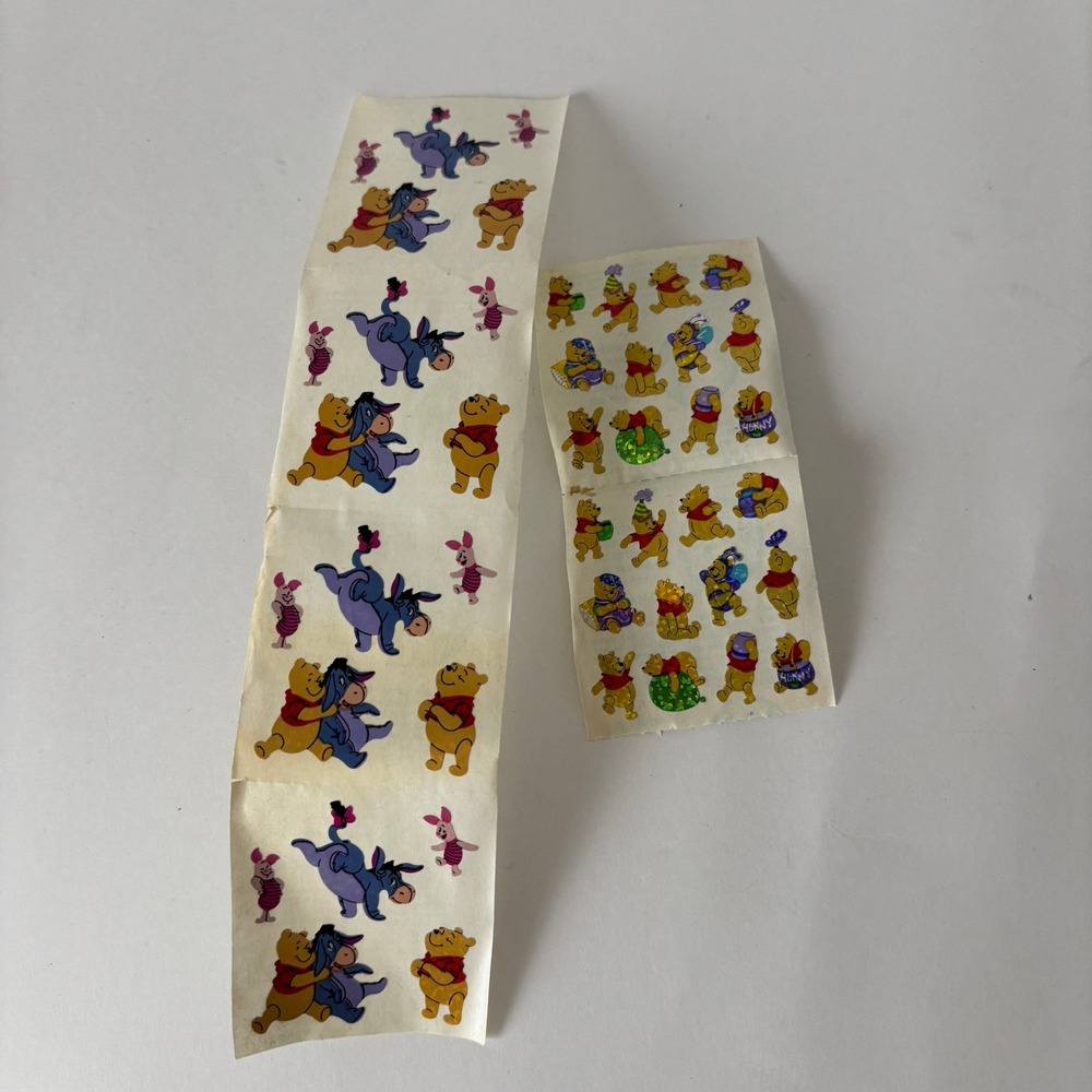 Vintage Sandylion Disney Winnie the Pooh Stickers 2 Sheets Eeyore Piglet Canada